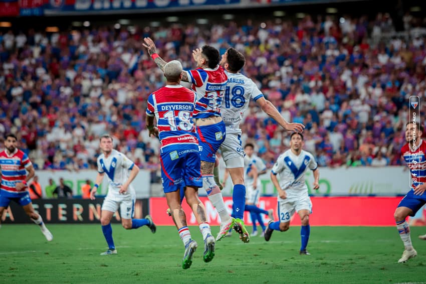 Partida entre Fortaleza e Vélez Sarsfield, pela Copa Libertadores (Foto: Mateus Lotif/Fortaleza EC)