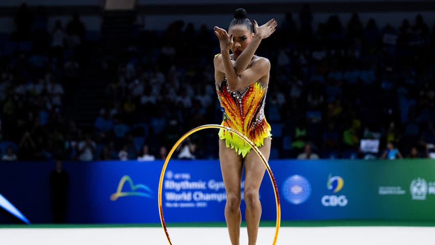 Geovanna Santos no primeiro dia do Mundial de Ginástica Rítmica do Rio de Janeiro (Foto_ Ivan Carvalho _ CBG) (2)