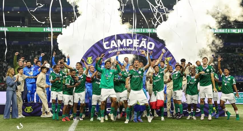 Palmeiras celebra título brasileiro sub-20 2025