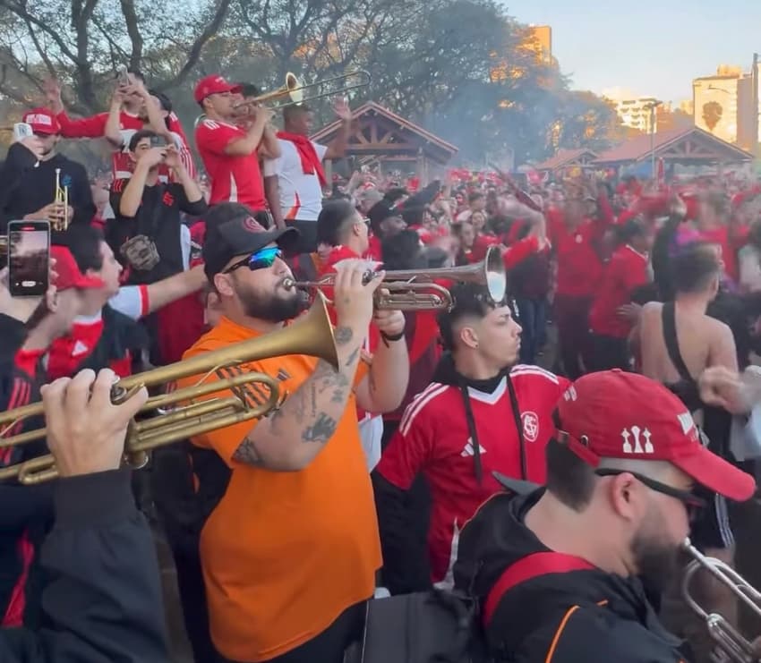 Festa da torcida do Internacional
