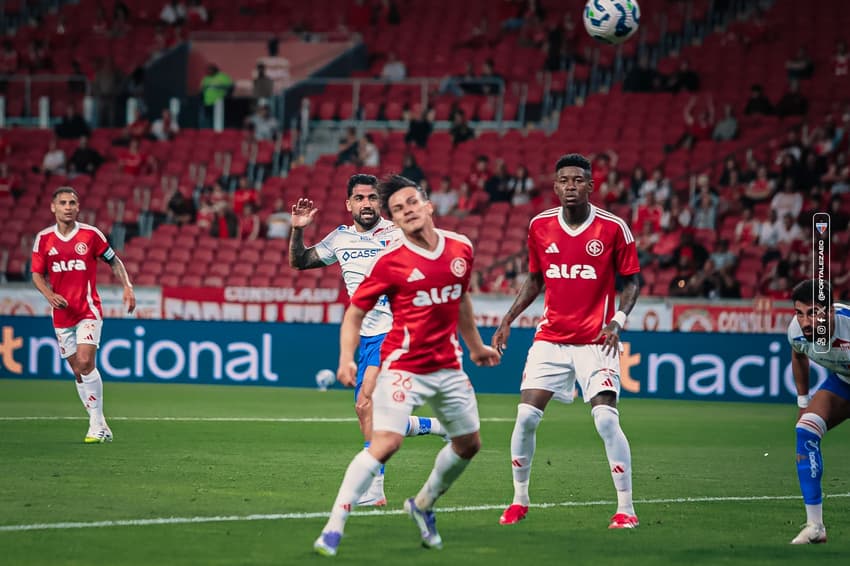 Partida entre Internacional e Fortaleza, pelo Brasileirão (Foto: Matheus Amorim/Fortaleza EC)