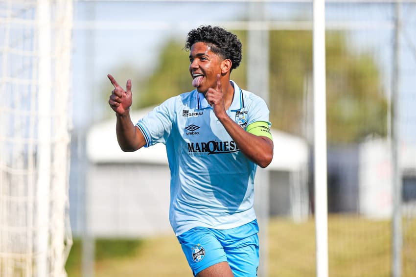 Sub-17 do Grêmio, de João Borne, recebe o Atlético-GO pelo Campeonato Brasileiro. (Foto: Angelo Pieretti/Grêmio FBPA)