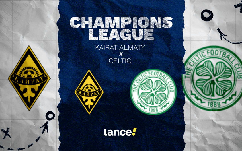 Kairat Almaty x Celtic pela Champions League (Arte: Lance!)