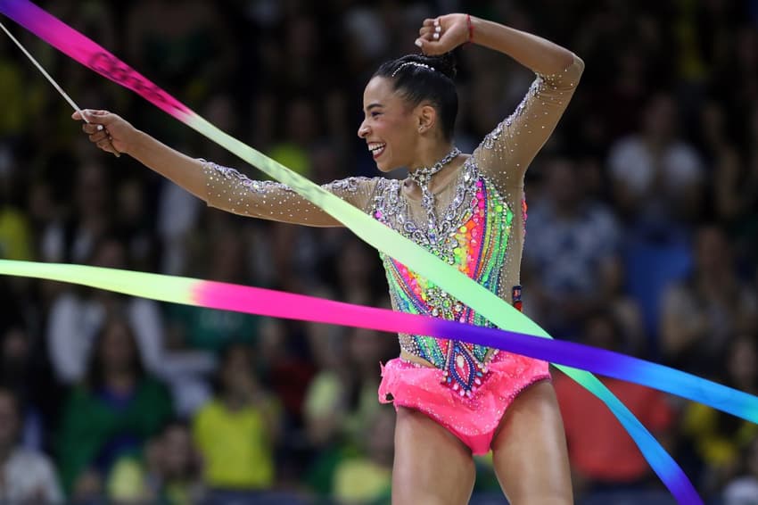 Luana Gomes no Mundial de Ginástica Rítmica no Rio de Janeiro (Foto: Gaspar Nóbrega / CBG)