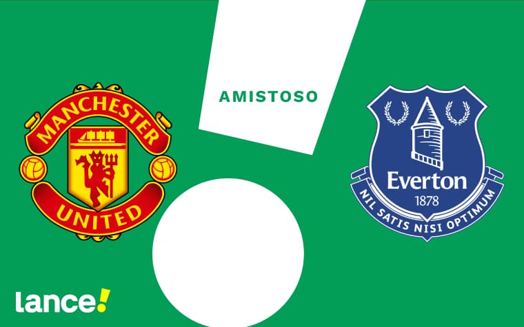 Manchester United x Everton em amistoso pela Premier League Summer Series (Arte: Lance!)
