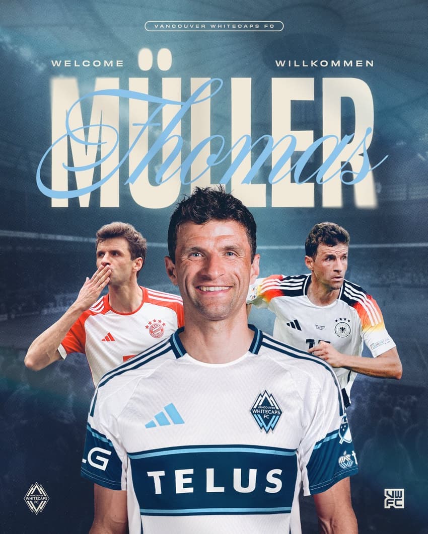 Thomas Müller, ídolo do Bayern, foi anunciado pelo Vancouver Whitecaps, da MLS (Foto: Divulgação)