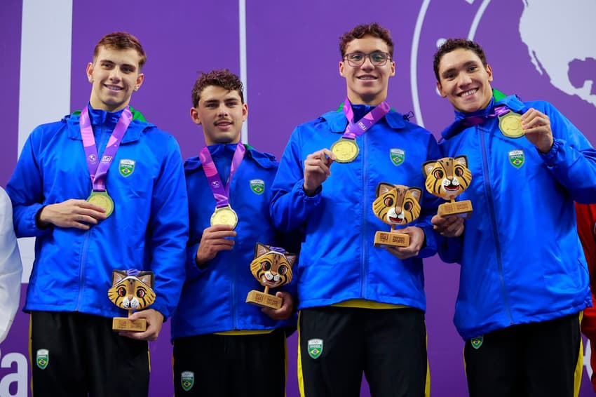 Natação brasileira conquistou 43 medalhas no Pan Júnior (Foto: Cesar Gomez/Panam Sports via Xpress Media)