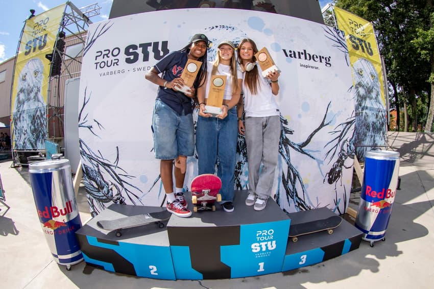 Pódio Street feminino STU Pro Tour