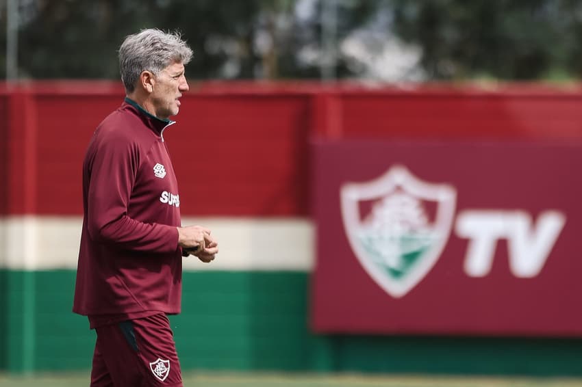 Renato Gaúcho em treino Fluminense