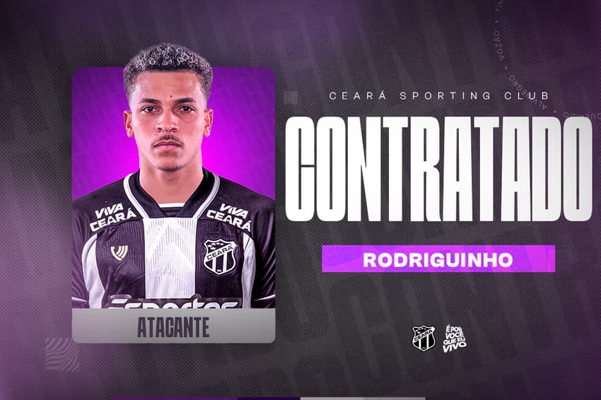 O Cruzeiro emprestou Rodriguinho para o Ceará (Foto: divulgação/Ceará SC)