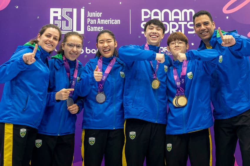 Brasil encerrou Pan Júnior com seis medalhas no tênis de mesa
