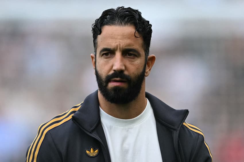 Técnico do Manchester United, Rúben Amorim em jogo contra o Fulham, pela Premier League