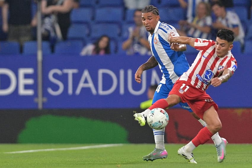 Thiago Almada pelo Atlético de Madrid contra o Espanyol