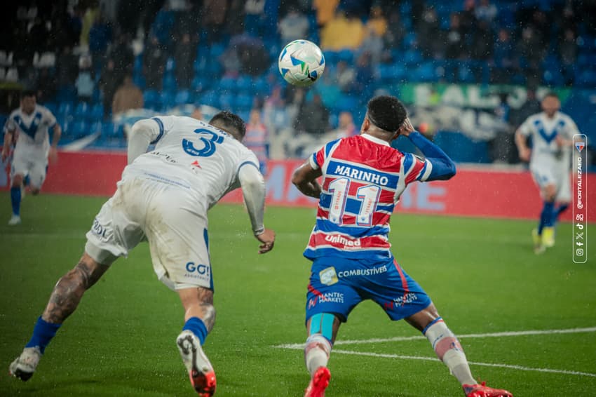 Partida entre Vélez Sarsfield e Fortaleza, pela Copa Libertadores (Foto: Mateus Lotif/Fortaleza EC)