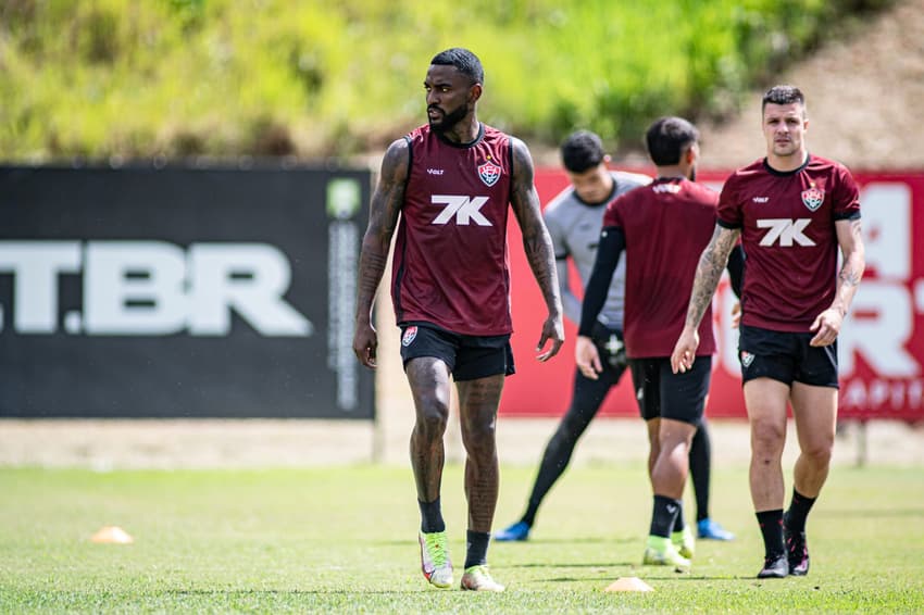 Ramon em treino do Vitória (Foto: Victor Ferreira / EC Vitória)