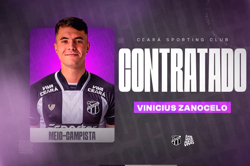 Vinicius Zanocelo foi emprestado pelo Santos ao Ceará (Foto: divulgação/Ceará)