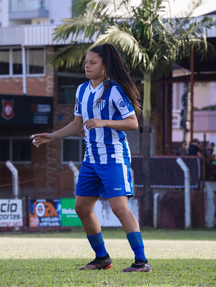 Brendha joga no Avaí, rival do Palmeiras na Copa do Brasil Feminina. (Foto: Lua Matias / Avaí F.C.)