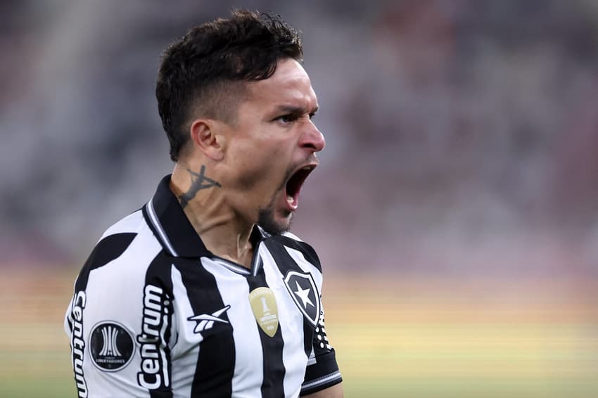 Artur, comemora gol no jogo Botafogo x LDU pela Conmebol Libertadores no Nilton Santos (Foto: Vitor Silva / Botafogo)