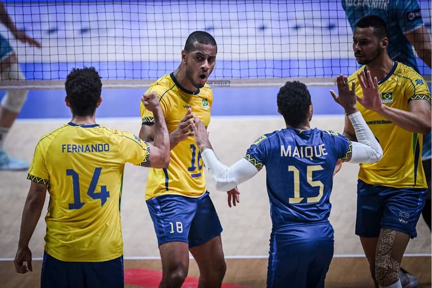 Brasil e Eslovênia se enfrentaram pelo terceiro lugar da VNL 2025 (Foto: Divulgação/Volleyball World)
