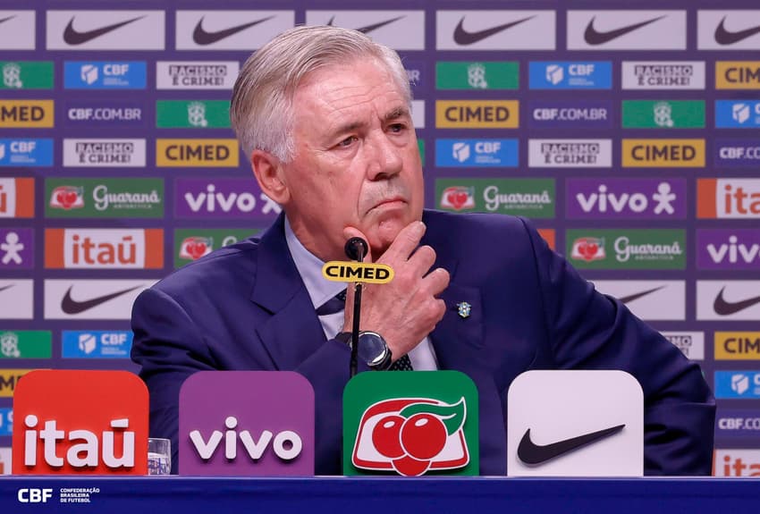 Carlo Ancelotti, técnico da Seleção Brasileira