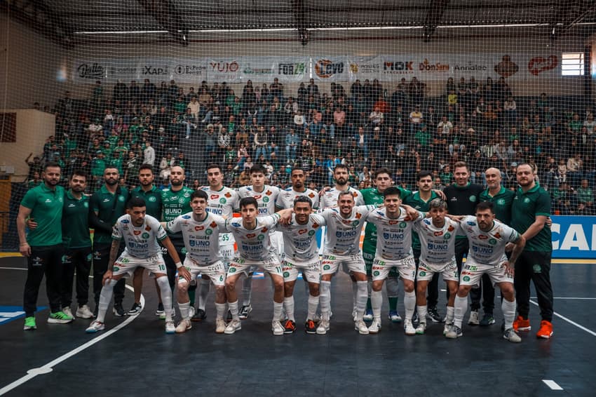 Equipe da Chapecoense no Campeonato Brasileiro de Futsal (Foto: CBFS)