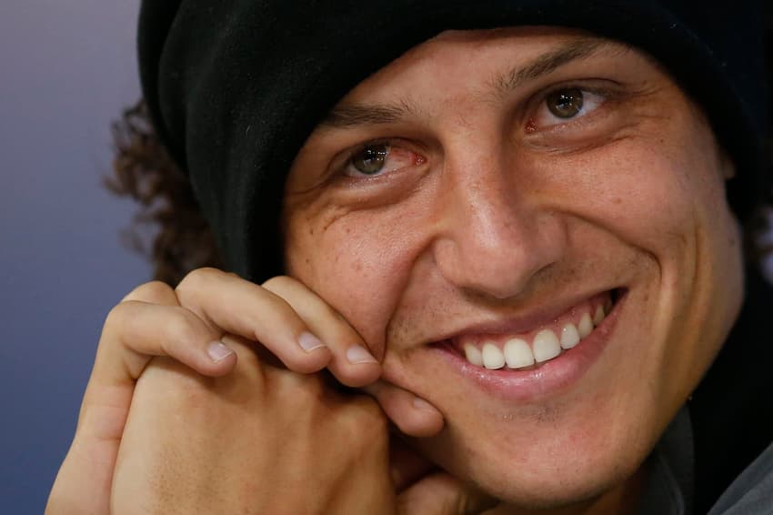 ATENCAO EDITORES! FOTOS EMBARGADAS PARA VEêCULOS DE FORA DO BRASIL - David Luiz durante coletiva da Selecao Brasileira na Granja Comary.
