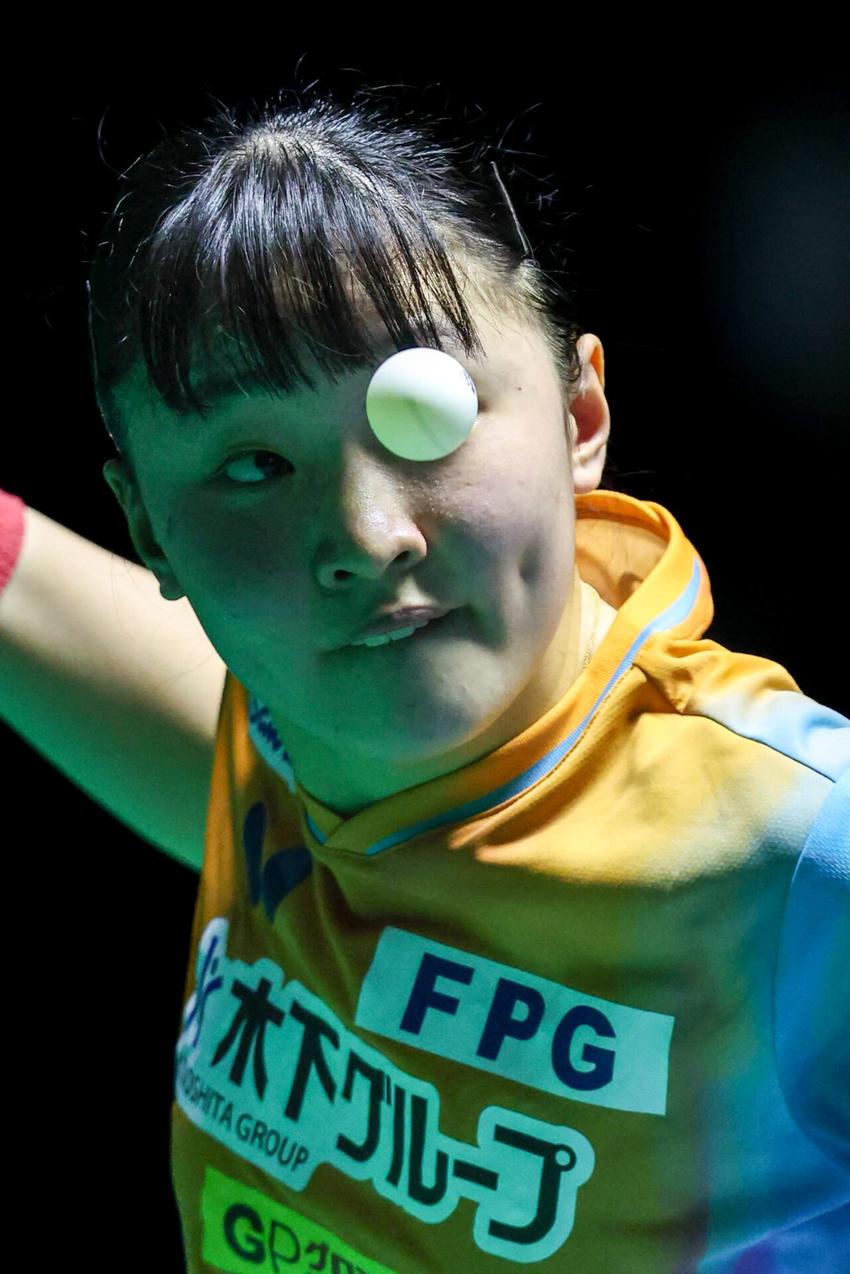 A japonesa Miwa Harimoto, de apenas 17 anos, foi campeã em Foz do Iguaçu (Foto: Abelardo Mendes Jr/ CalderanoTM)