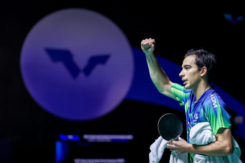 Calderano vence Junsung e avança apra a final do WTT de Foz. Foto: Abelardo Mendes Jr/ CalderanoTM