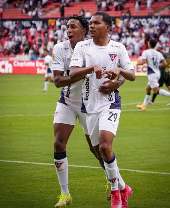 Bryan Ramírez fez o gol da LDU no empate com o Manta (Foto: Divulgação/LDU)