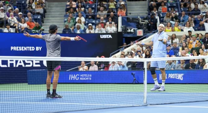 João Fonseca e Juan Martin Del Potro (Divulgação/USTA)