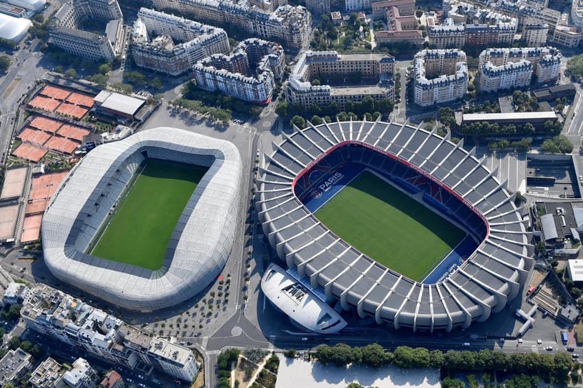 Estádio Paris FC e estádio do PSG Parque dos Príncipes Stade Jean-Bouin