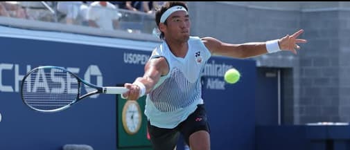 O chinês Yunchaokete Bu, rival de João Fonseca na estreia de Cincinnati (Reprodução)