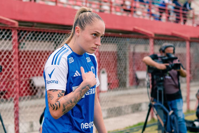 Isa Haas começou como titular em Cruzeiro x Corinthians, pela Copa do Brasil Feminina. (Foto: CBF/Divulgação)