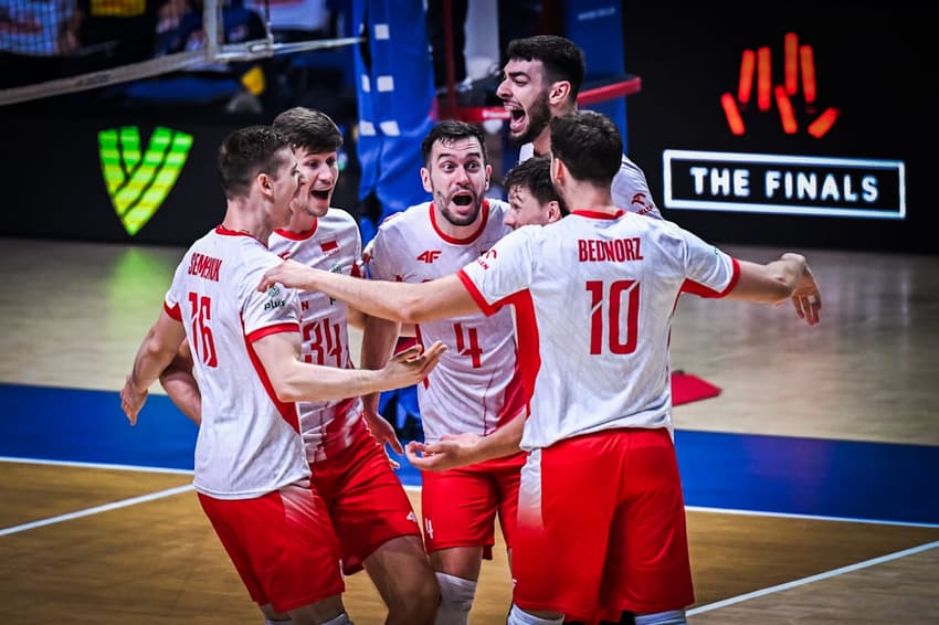 Itália e Polônia se enfrentaram pela final da VNL (Foto: Divulgação/Volleyball World)