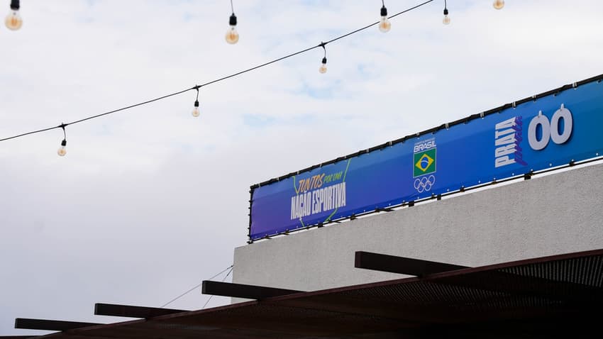 Contador de medalhas na base do Time Brasil
