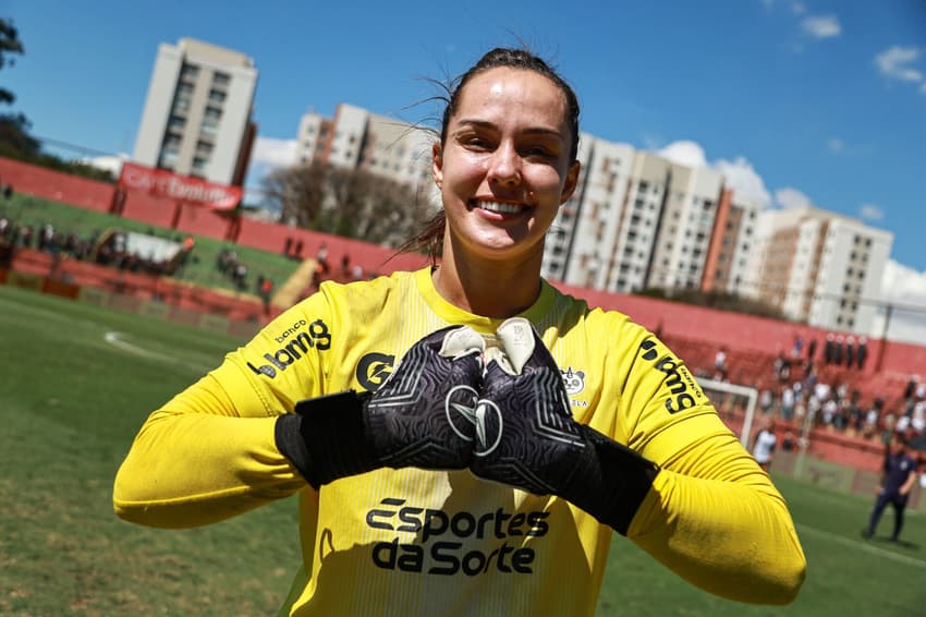 Goleira Nicole, do Corinthians, vive grande fase. (Foto: Rebeca Reis/ Staff Images Woman/ CBF)