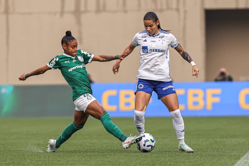 Cruzeiro venceu Palmeiras por 1 a 0 na fase de grupos do Brasileirão Feminino. (Foto: CBF/Divulgação)