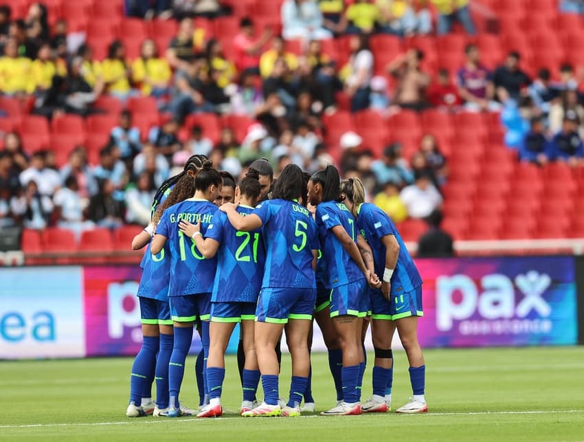 Seleção brasileira feminina na decisão da Copa América (Foto; Lívia Villas Boas / CBF)