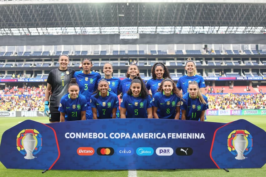 Brasil e Colômbia disputaram a final da Copa América Feminina. (Foto: Lívia Villas Boas / CBF)