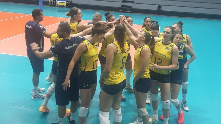Equipe sub-21 feminina do Brasil (Foto: Divulgação/CBV)