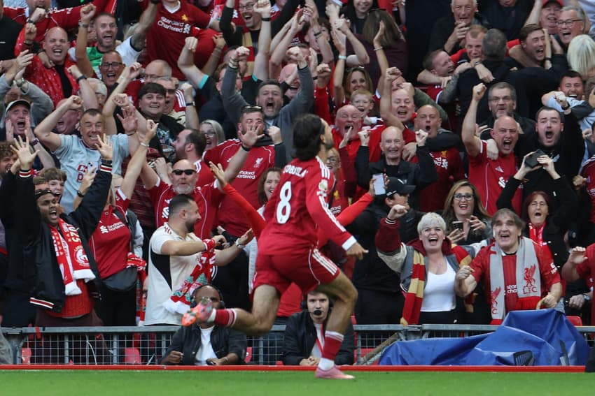 O Liverpool recebe o Atlético de Madrid pela Champions League (Foto: Darren Staples/AFP)