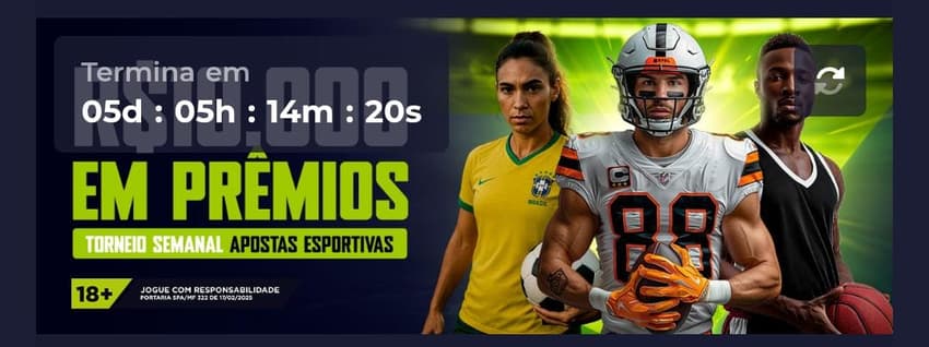 Captura de tela da página do Torneio Esportivo da Bet7k.