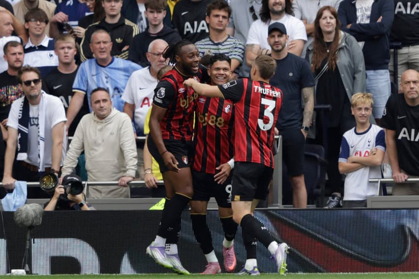 O Bournemouth enfrenta o West Ham pela Premier League (Foto: Ian Kington / AFP)