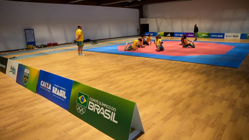 Área de treinamentos na sede