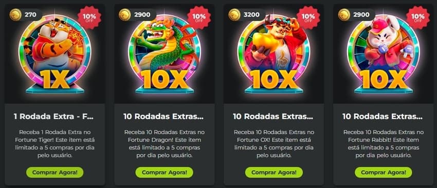 Captura de tela das vantagens do clube de fidelidade da Bet7k.