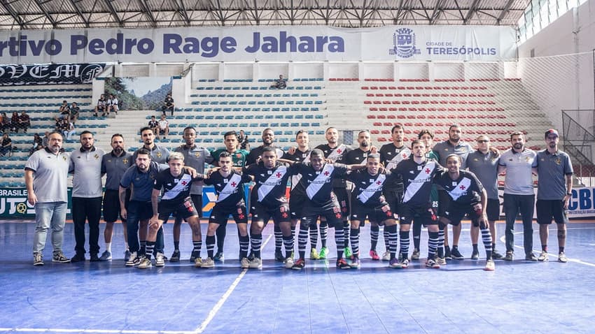 Equipe da Vasco no Campeonato Brasileiro de Futsal (Foto: Allan Pereira)