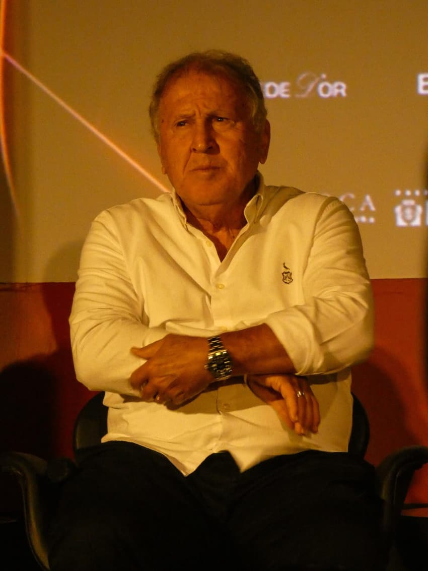 Zico durante evento no Museu do Flamengo, na Zona Sul do Rio