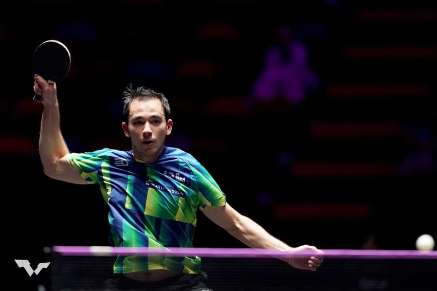 Hugo Calderano está na semifinal do WTT de Macau, na China. (Foto: Patrick Franziska)