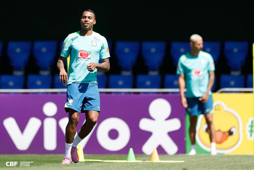 Jean Lucas durante último treino da Seleção antes da partida contra o Chile (Foto: Rafael Ribeiro / CBF)