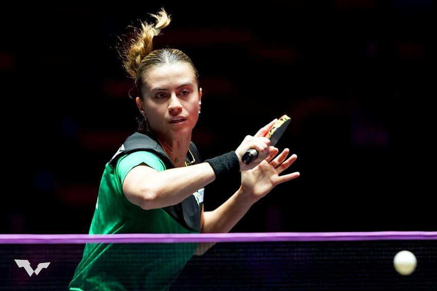 Bruna Takahashi na vitória na estreia do WTT de Macau (Foto:Divulgação/WTT) 